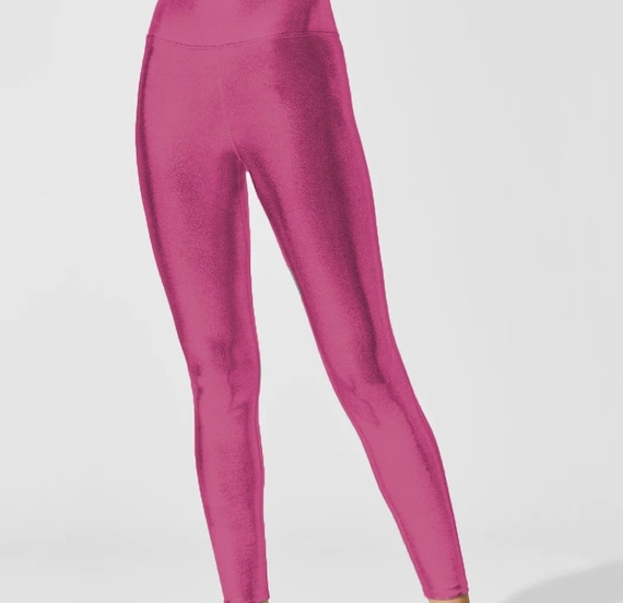 Women's Shiny Nylon High Waist Stretchy Tricot Skinny Dance Leggings -  Walmart.com