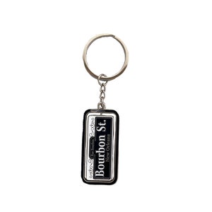 New Orleans Street Signs Metal Keychain