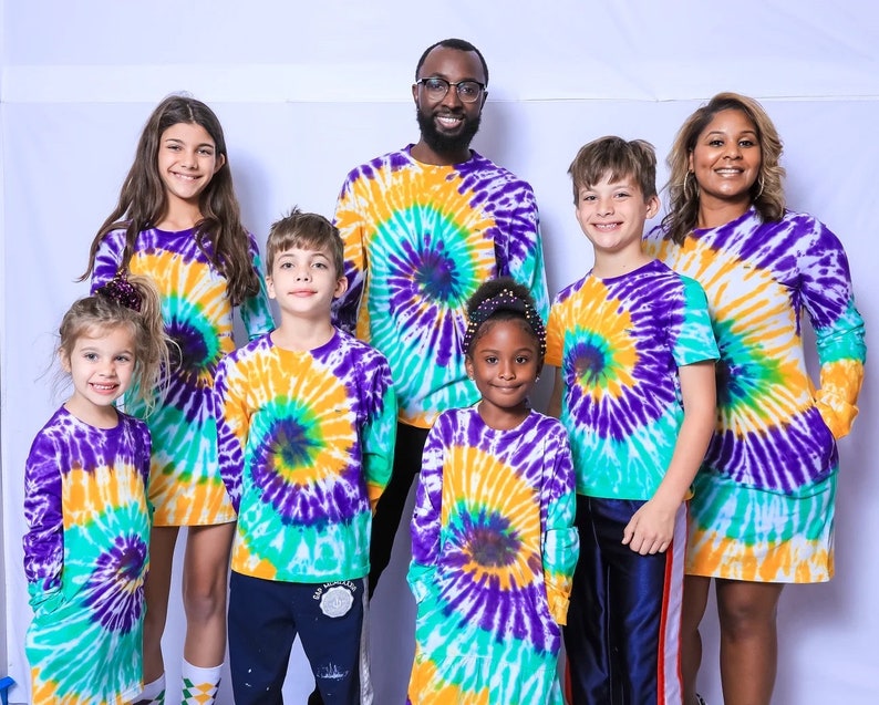 Tie Dye Swirl Kids Long Sleeve TShirt image 2