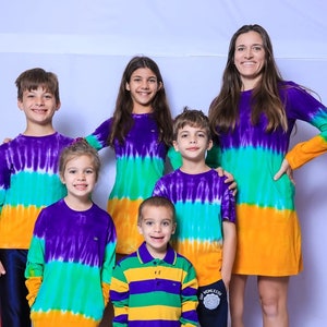 Tie Dye Striped Kids Long Sleeve TShirt image 4