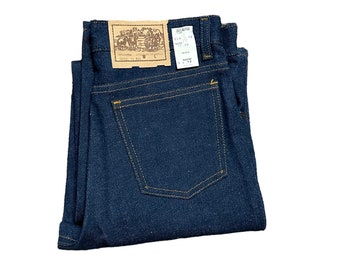 Vintage 80s Sears Jeans NWT Deadstock Boy's 14 Regular 27 X 29 Made in USA Indigo Darkwash
