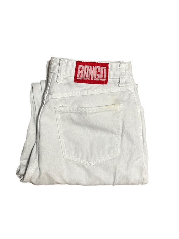 Vintage 90s Bongo Jeans Size 13 XL White High Wais
