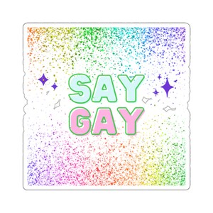Say Gay Sticker