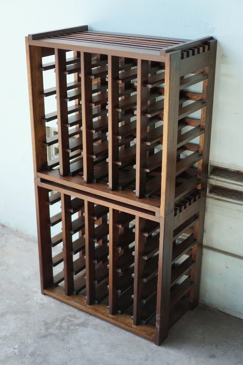 Armoire à vin en bois 25 bouteilles Etsy France