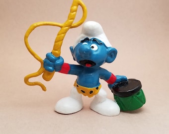 Lion Tamer Smurf 2 inch Plastic Figurine 20115