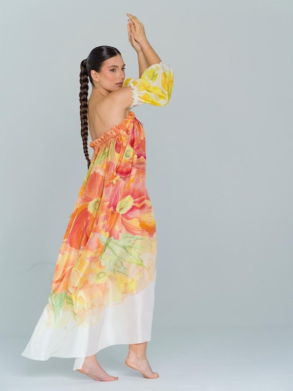 poppies silk dress Poppies Silk Dress