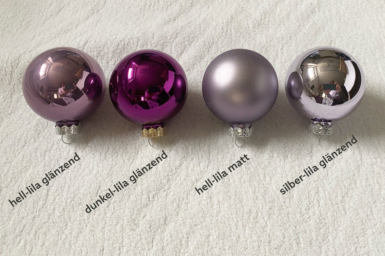 Hand-written Christmas balls made of glass, personalized with desired text, Christmas tree decoration with name, in gift box image 10