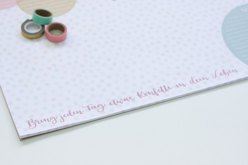 Desk Pad DIN A2 Block 25 Sheets Weekly Planner Protective | Etsy