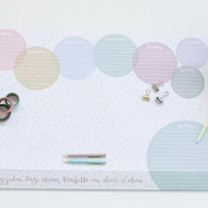 Desk Pad DIN A2 Block 25 Sheets Weekly Planner Protective | Etsy