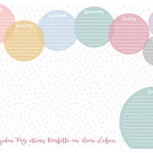 Desk Pad DIN A2 Block 25 Sheets Weekly Planner Protective | Etsy