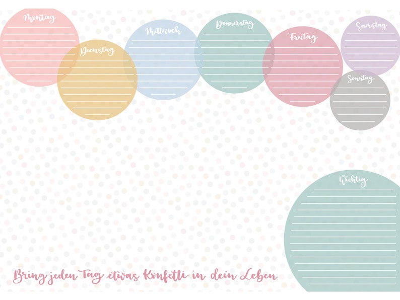 Desk Pad DIN A2 Block 25 Sheets Weekly Planner Protective | Etsy