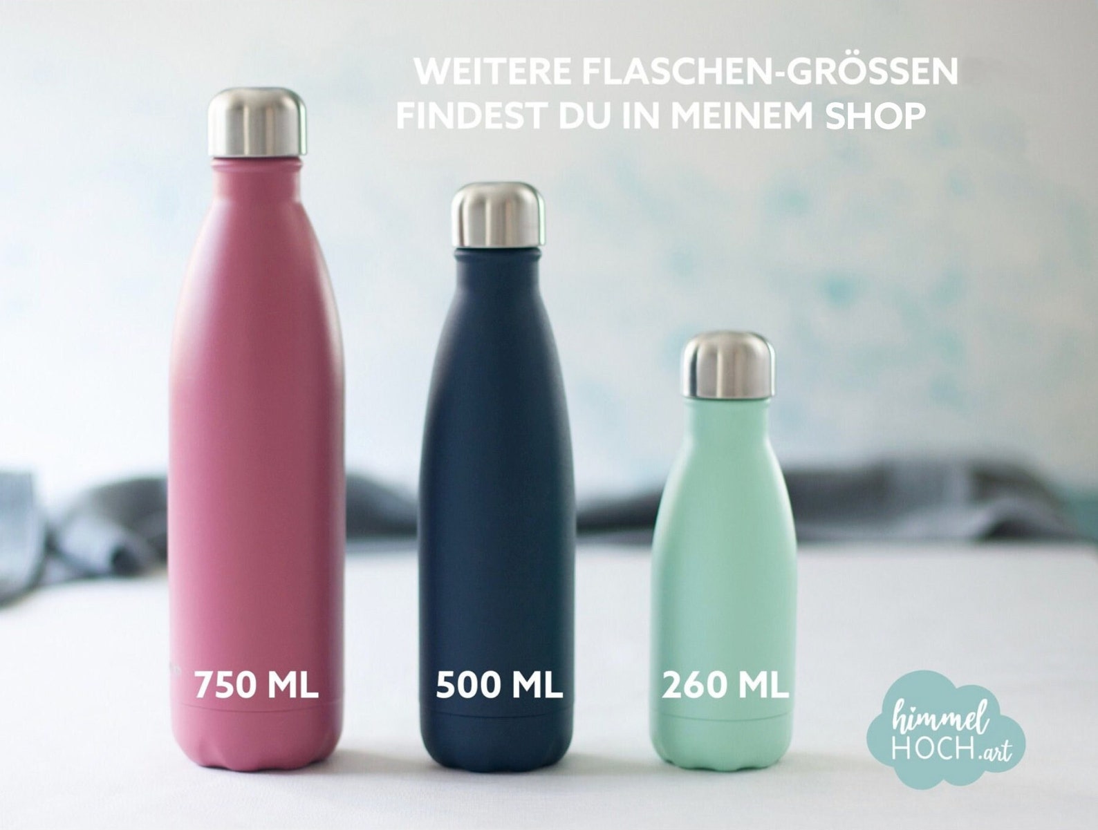 Personalisierte Isolierflasche 500 Ml – Panda-Design, Edelstahl, 24h Kalt / 12h Heiß