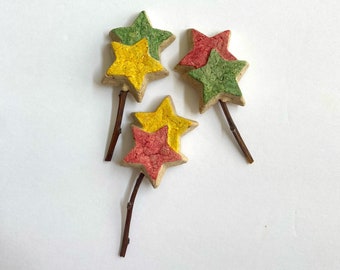 Star Pop Treats | Bunny Treat | All Natural Treat for Rabbits, Guinea Pigs, Hamsters and any Small Pet | Small Pet Treat