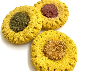 Forage Biscuit Cookie | Bunny Treats | Banana and Oat Treat for Rabbits, Guinea Pigs, Hamsters, and any Small Pet | Small Pet Treat