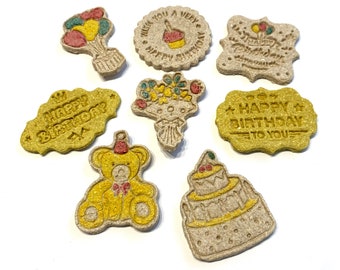 Birthday Cookies | Bunny Treat | All Natural Aid Treat for Rabbits, Guinea Pigs, Hamsters, and any Small Pet | Small Pet Treat
