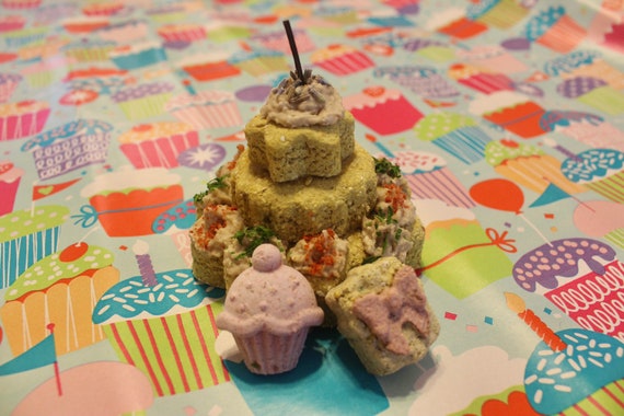 Birthday Cake Treat | Banana & Oat Treat for Rabbits, Guinea Pigs, Hamsters, and any Small Pet | Small Pet Treat