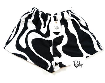 Geüpcycled strandlakenshort: festival-raveshort dames 8-10