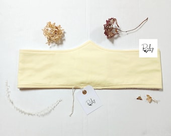 Cotton Underbust Sweat Pad Liner: Reusable Breast Sweat Absorber - Adjustable Back Fastening