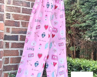 Upcycled Colourful Duvet Cover Trousers: Bold Festival Pants (UK 8-10)Balloon Style Trousers Summer pants