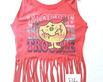 Herwerkt/geüpcycled T-shirt Geüpcycled kleding Dameshemdje Festivalstrandkleding S/M