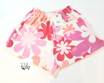 Upcycled Beach Towel Shorts: Ladies Festival Rave Shorts UK 8-10