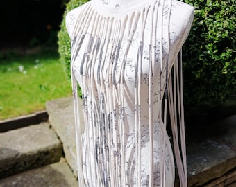 Reworked/Upcycled Tshirt Upcycled Clothing Ladies Fringed Top Festival Beachwear Rave Clubwear
