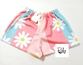 Geüpcycled strandlakenshort: Festival Rave Clubwear, Britse maat 8-10