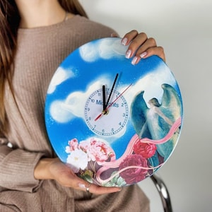The Eras Tour wall decor Vinyl record clock Midnights wall clock Wall mount clock gift for her eras tour gift idea Swiftie room decor