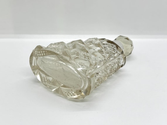Antique solid silver mounted cut glass perfume / … - image 6