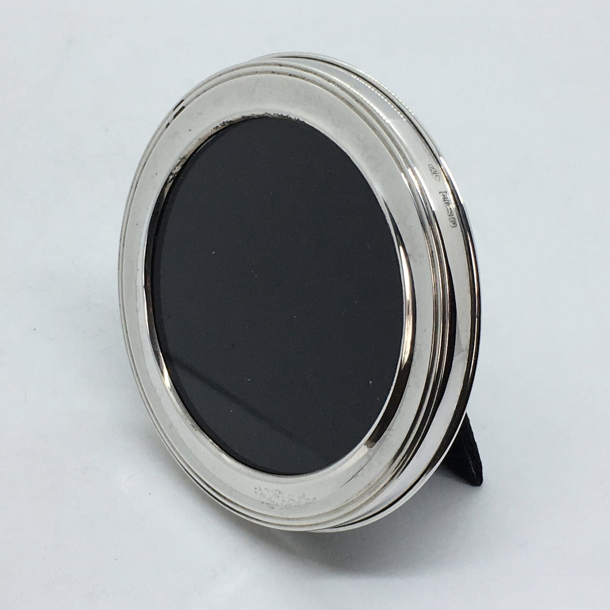 Vintage 105mm Wide Sterling Silver Fronted Circular Photo / Picture Frame With Velvet Easel Back Stand - Etsy