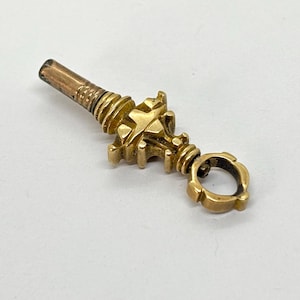 Victorian gold plated / gilt pocket watch key