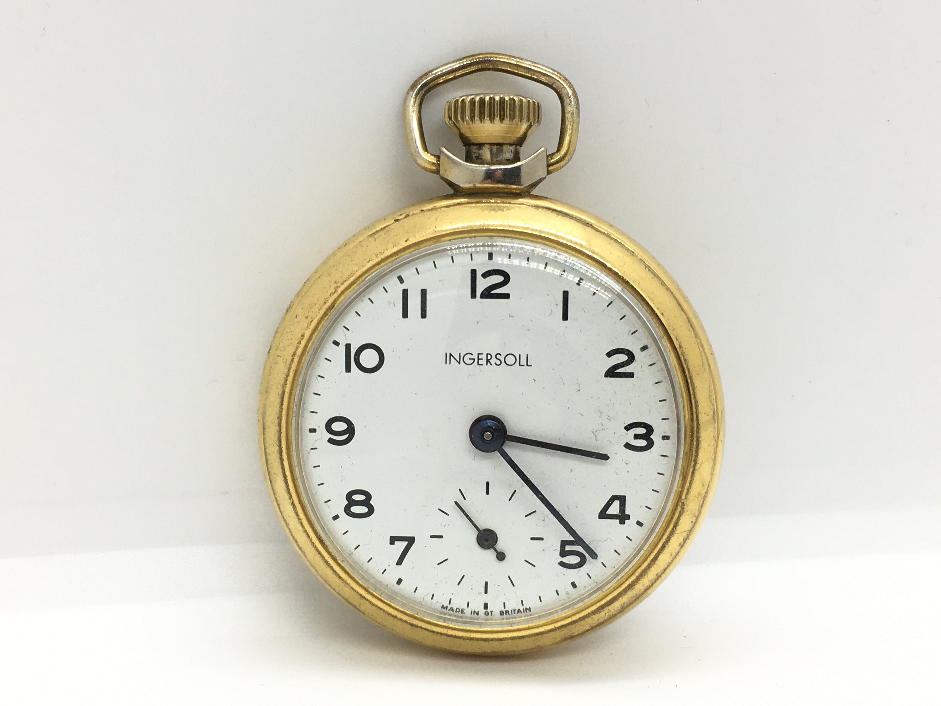 Ingersoll pocket watch gold hot sale