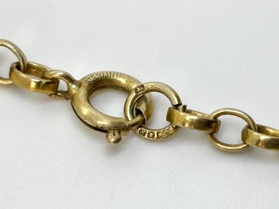 Miniature Solid Silver Gilt Walnut shaped Pocket … - image 8