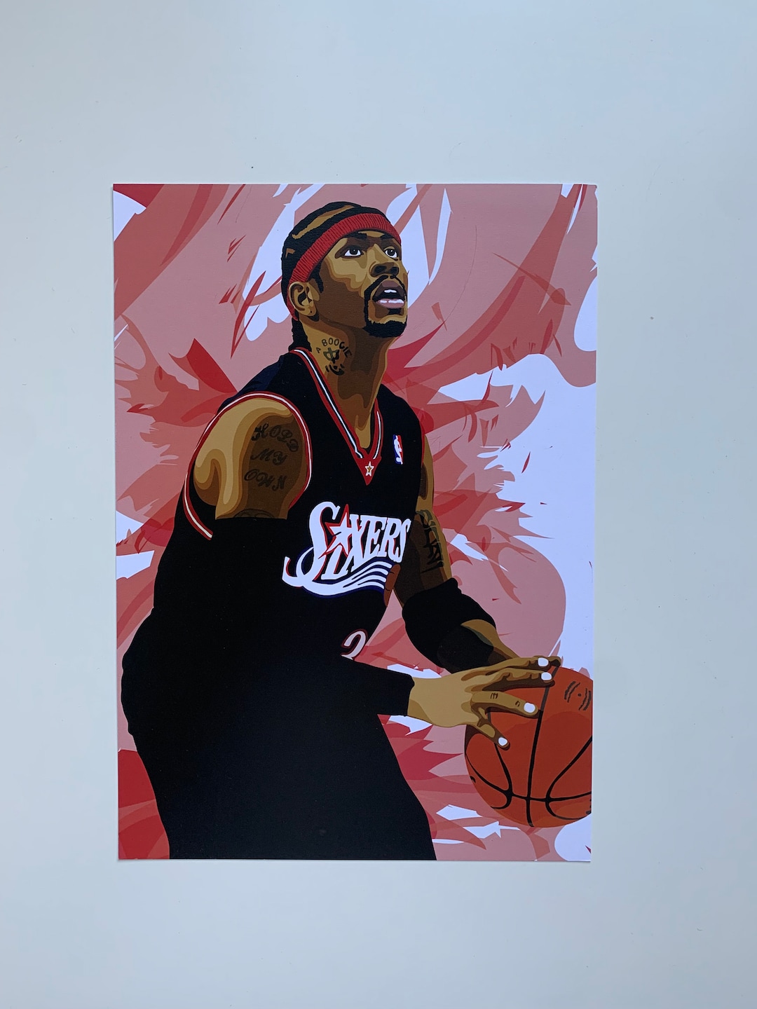 Allen Iverson Poster Nba Print Philadelphia 76ers Poster - Etsy