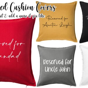 Text Cushion Etsy UK