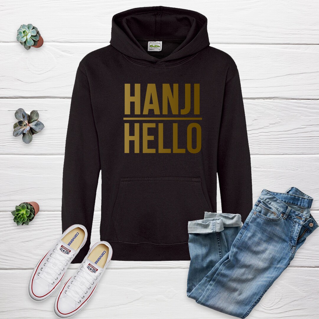 Hanji Hello Hoodie Shirt Sweat Shirt Hello Urdu Hindi Hangi T Shirt