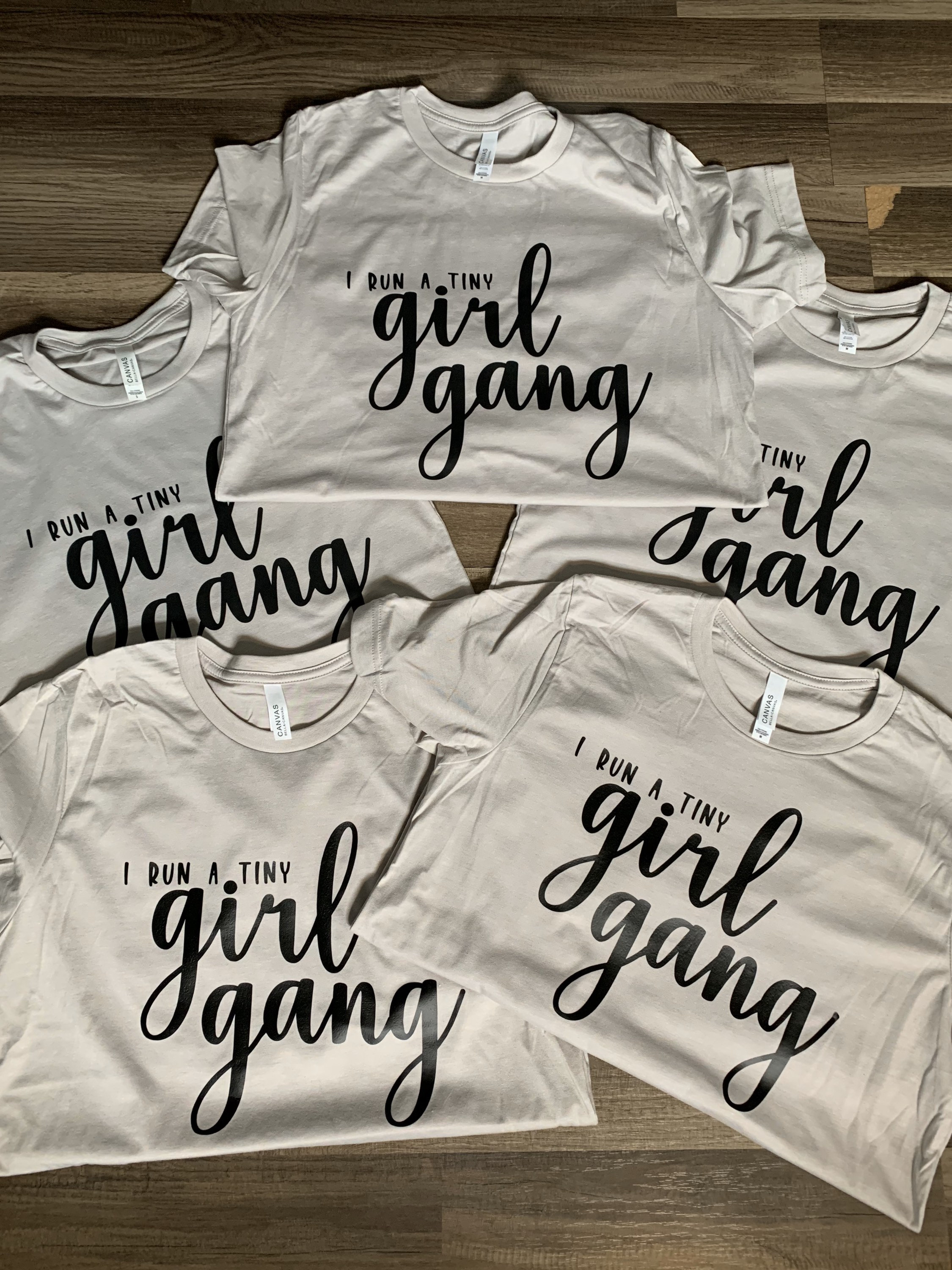 I Run A Tiny Girl Gang Relaxed Fit Tshirt. Etsy