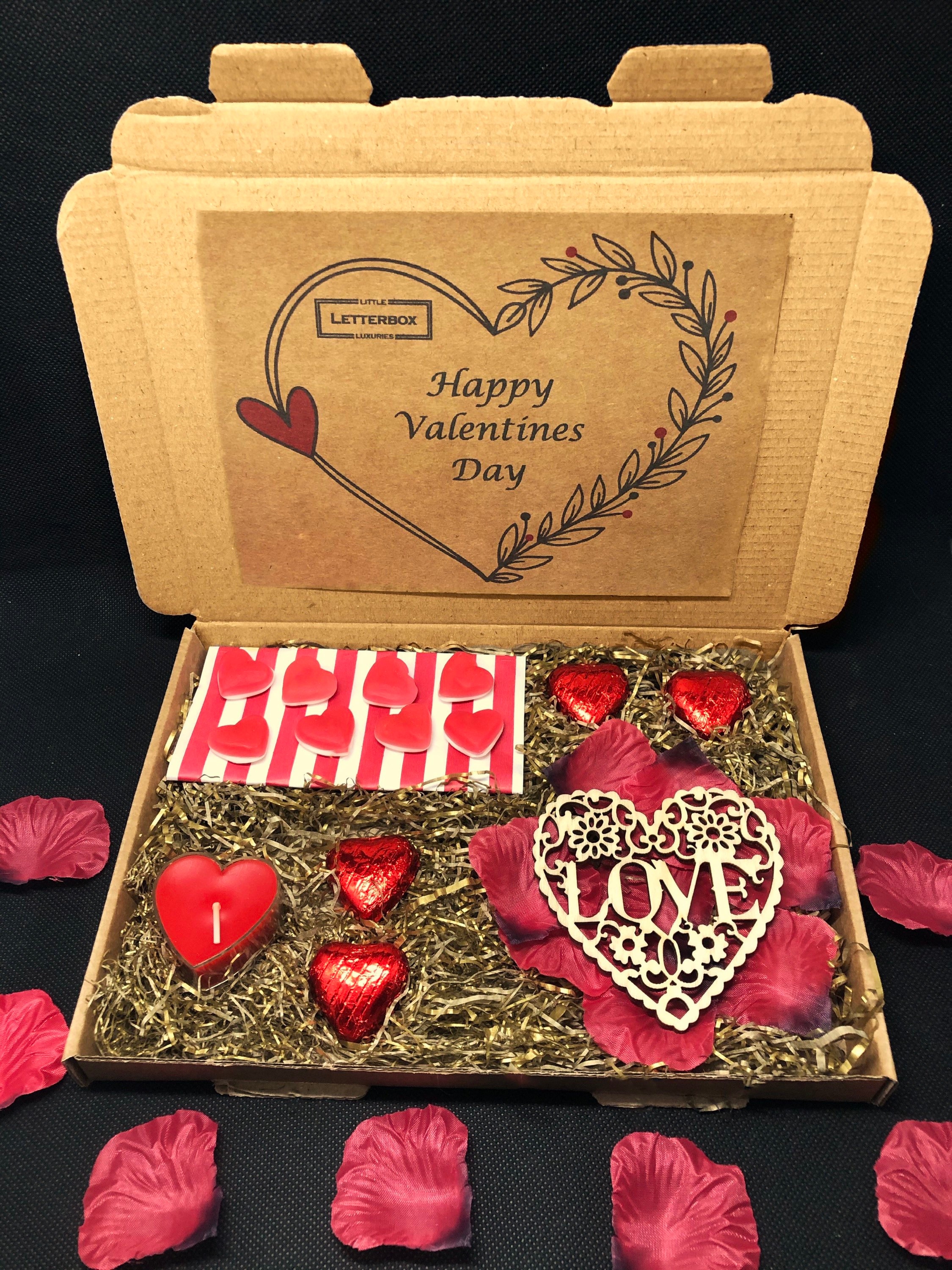 Valentines Day Gift Box Fits Through Letterbox Hamper Etsy