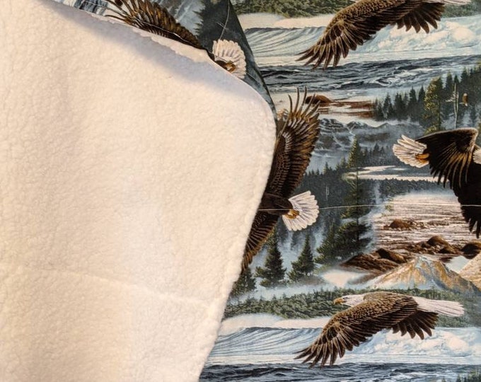 Wild Eagle Sherpa Throw