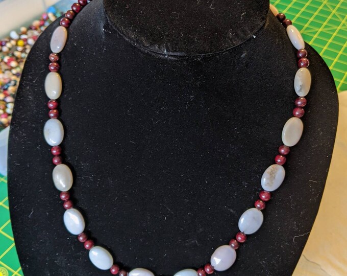 White Agate Necklace