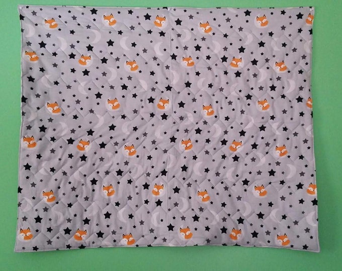 Quilted Sleepy Fox and Zig-Zags