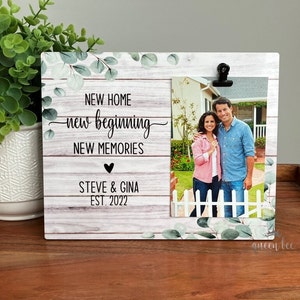 New Home New Beginnings New Memories Frame / New Home Frame / New Home Gift / Housewarming Gift / Our First Home Frame / First Home Gift