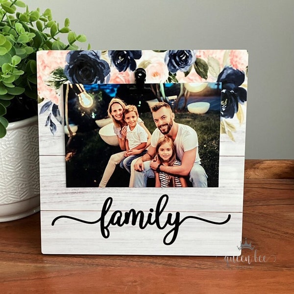 Family Picture Frame | Blended Family Frame | Housewarming Gift | Family Established Frame | Family Photo Holder | Couple Picture Frame