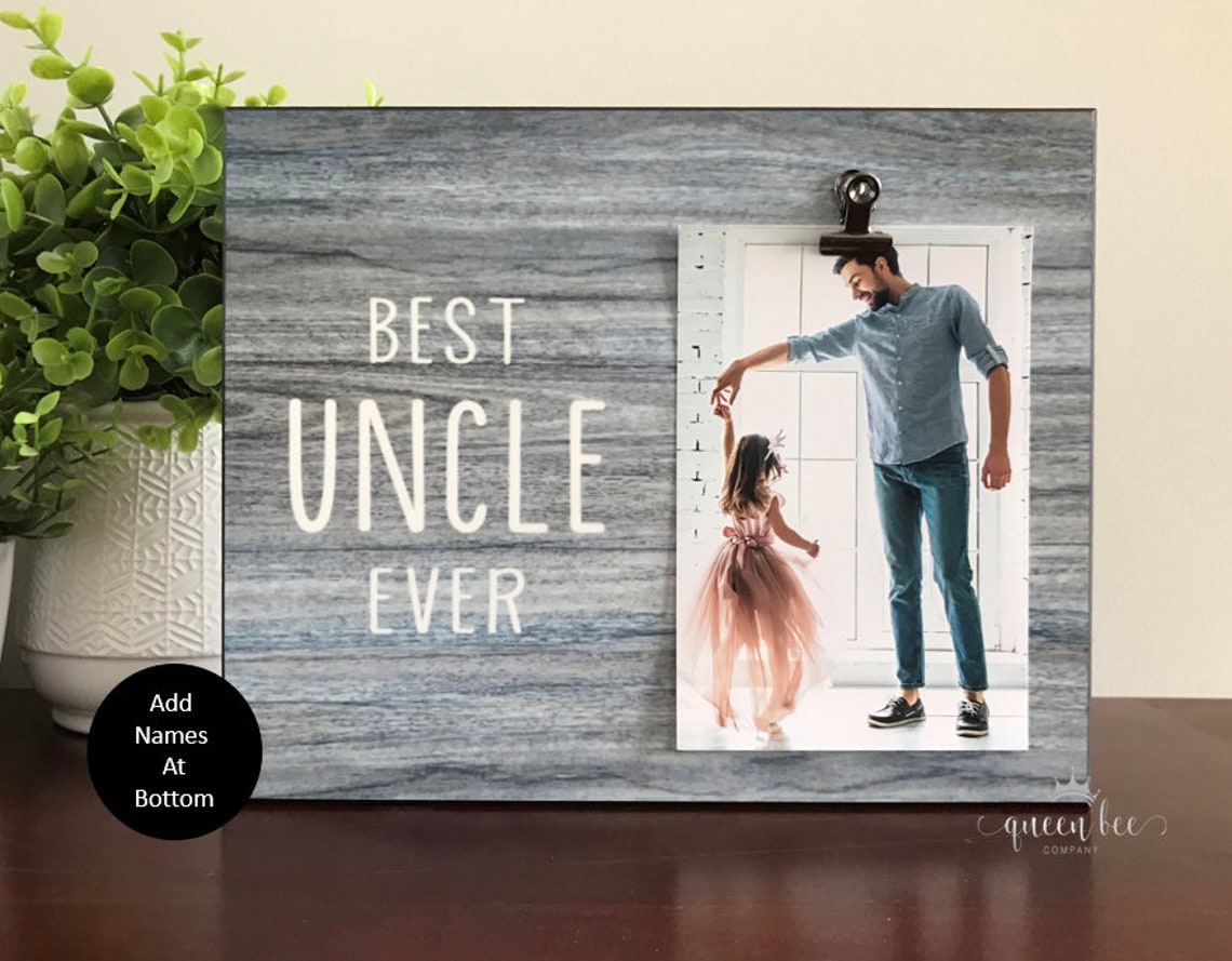 Best Uncle Ever Picture Frame Uncle Frame Father's Day Etsy