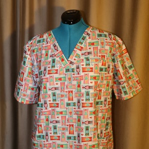Scrub Tops - Beach Time