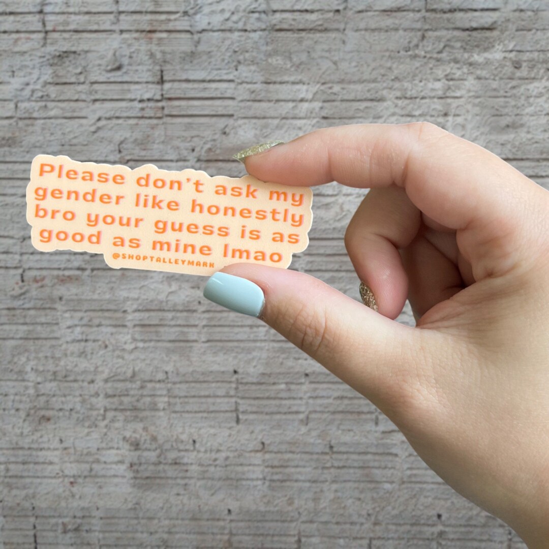 LGBT Sticker, Transmasc Sticker, Mushroom Sticker, Orange Sticker ...