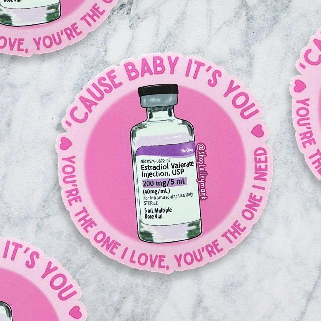 LGBT Sticker, Beyonce Sticker, Estrogen Sticker, Medication Sticker ...