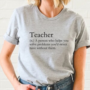 Lehrer-Definitions-Shirt: Zurück zur Schule Grafik-T-Shirt, lustiges Geschenk