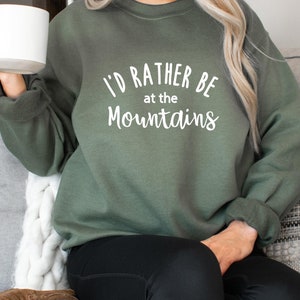 Mountain Sweatshirt, Nature Unisex Crewneck Sweatshirt, Adventure Sweatshirt, Hiking Shirt Outdoorsy Camping, Mountains Sweater Gift, Hikers