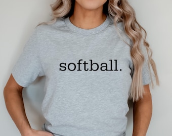 Softball Shirts, Softball Mom Shirt, Softball Mom T-Shirt, Softball Fan Shirt, Softball Season Tee, Softball Game Shirt, Softball Mom Gift